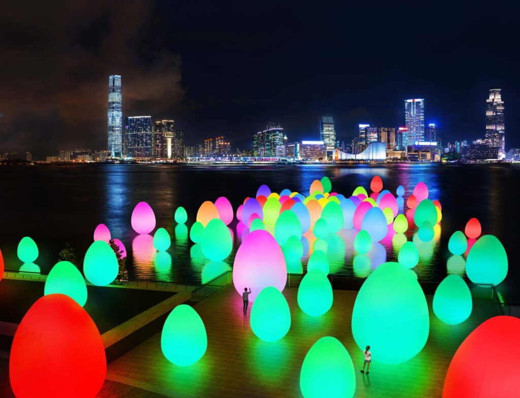 teamlab--巨型維港-添馬公園-發光蛋