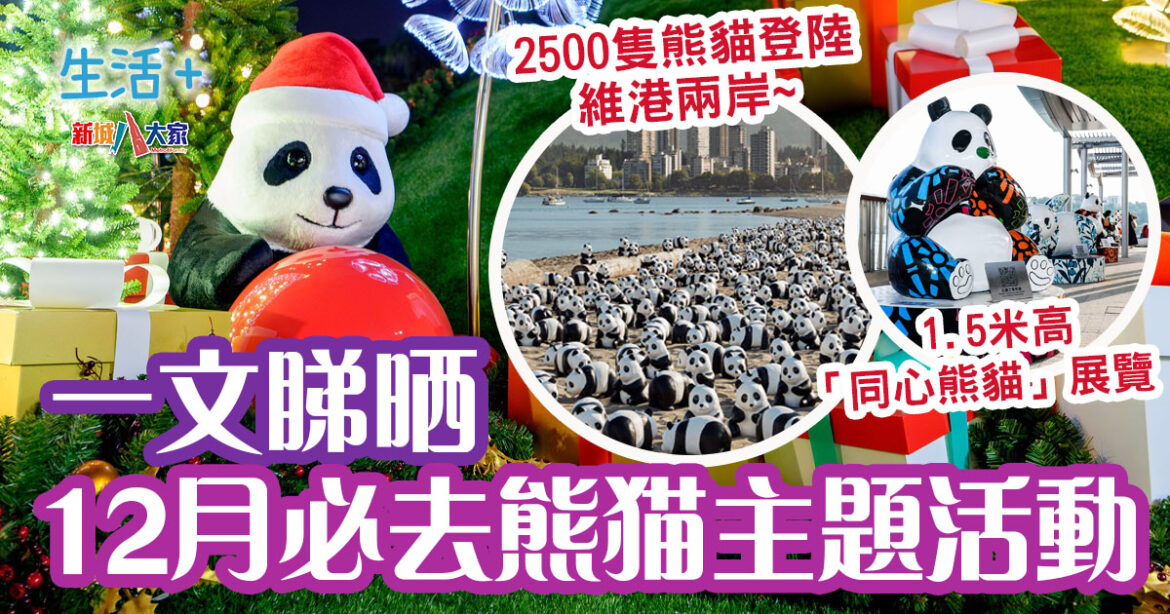 周末好去處 | 2,500隻熊貓登陸香港4大地標 一文睇晒12月熊貓主題活動 時間表/地點/打卡亮點