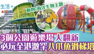 3個公園遊樂場大翻新 全港激罕八爪魚滑梯塔 0402playground
